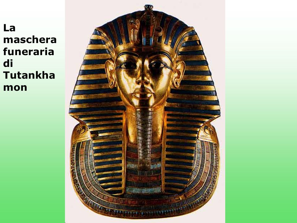 La maschera funeraria di Tutankhamon