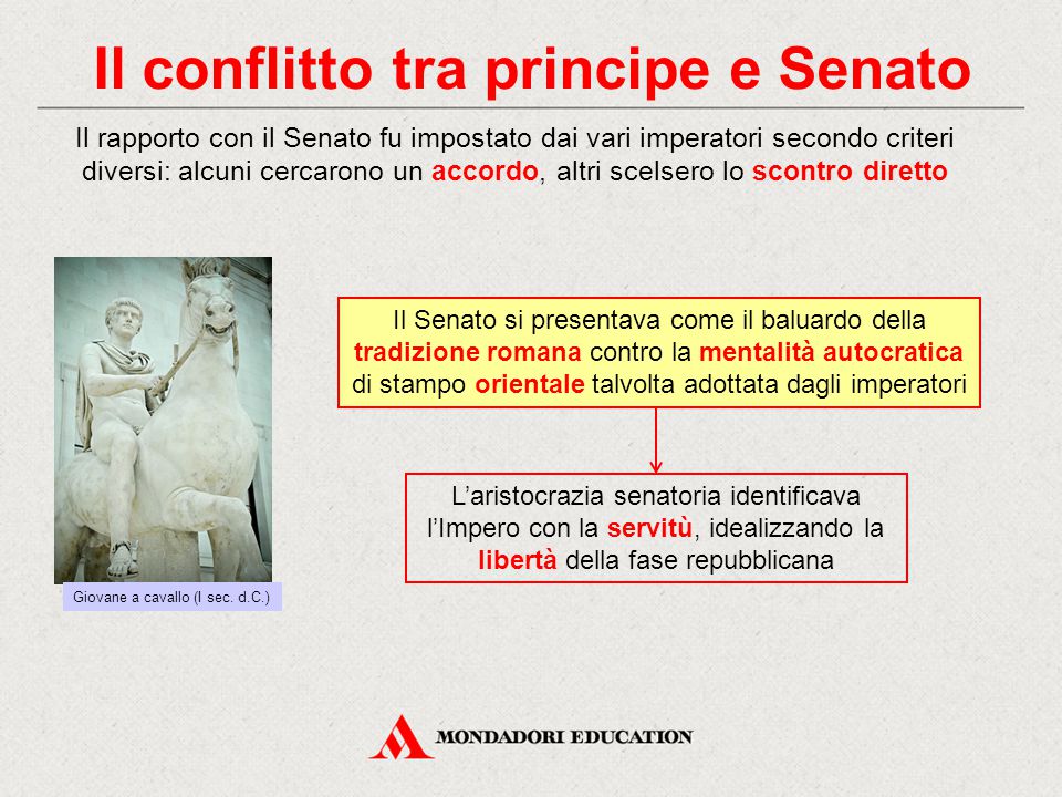 Il conflitto tra principe e Senato