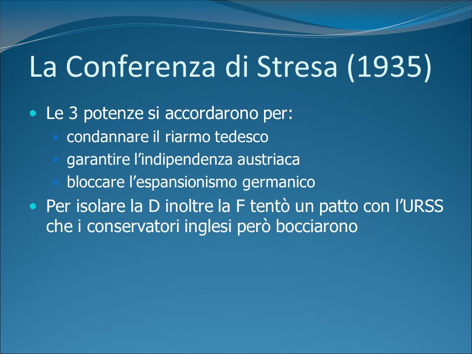 La Conferenza di Stresa (1935)