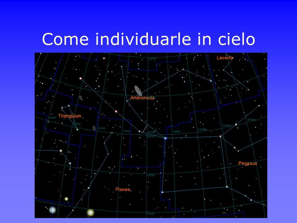 Come individuarle in cielo