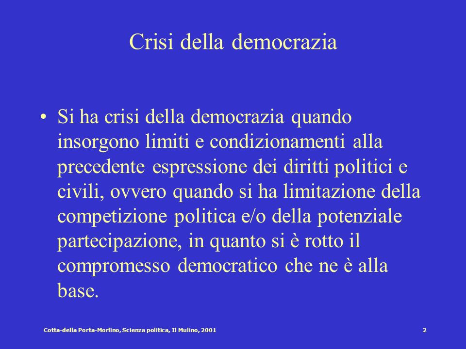 Crisi della democrazia