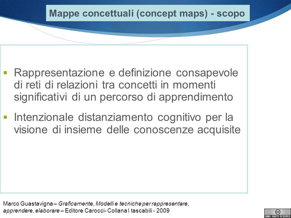 Mappe concettuali (concept maps) - scopo