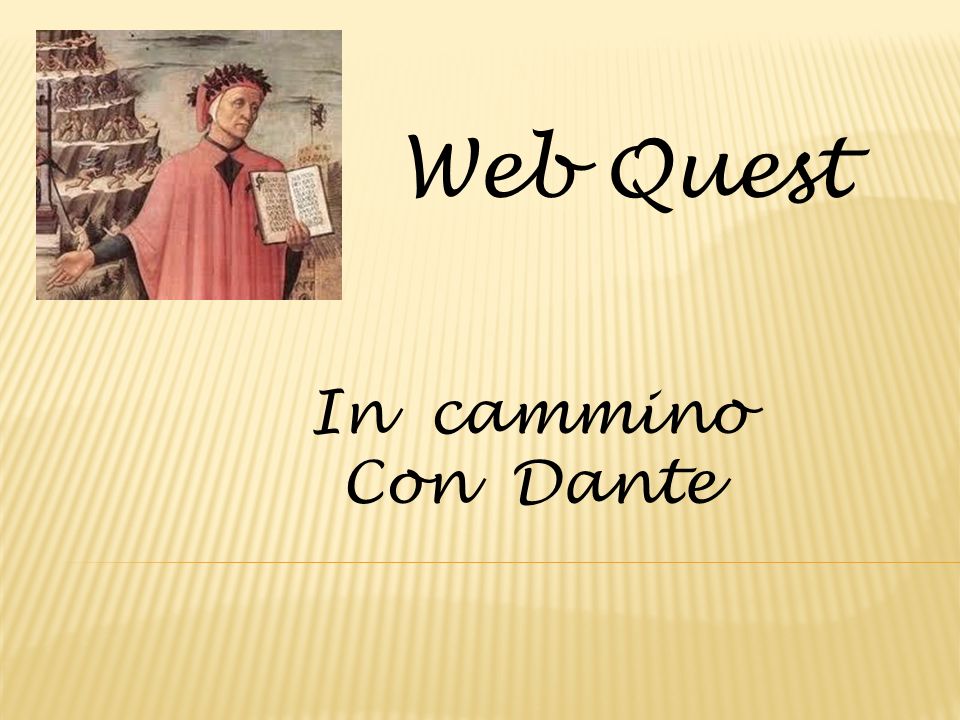 Web Quest In cammino Con Dante
