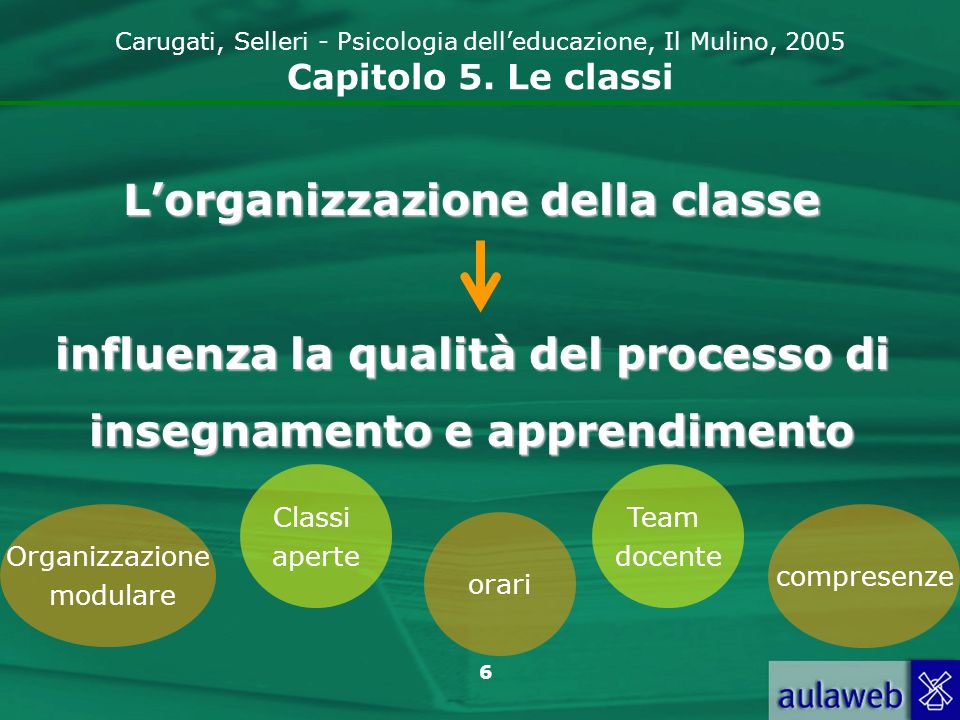 L’organizzazione della classe