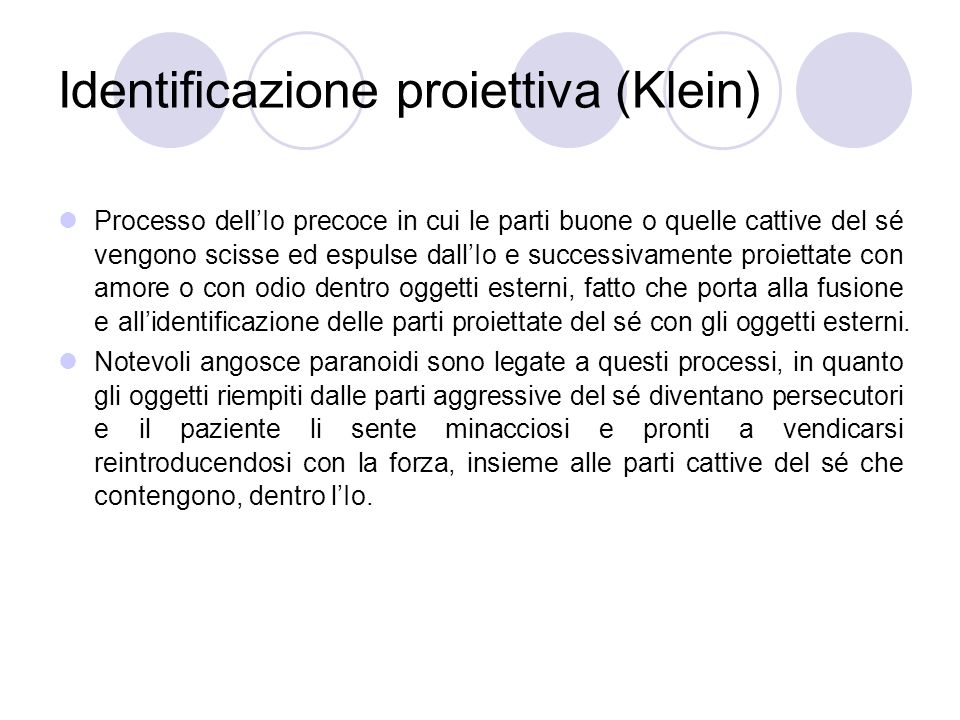 Identificazione proiettiva (Klein)