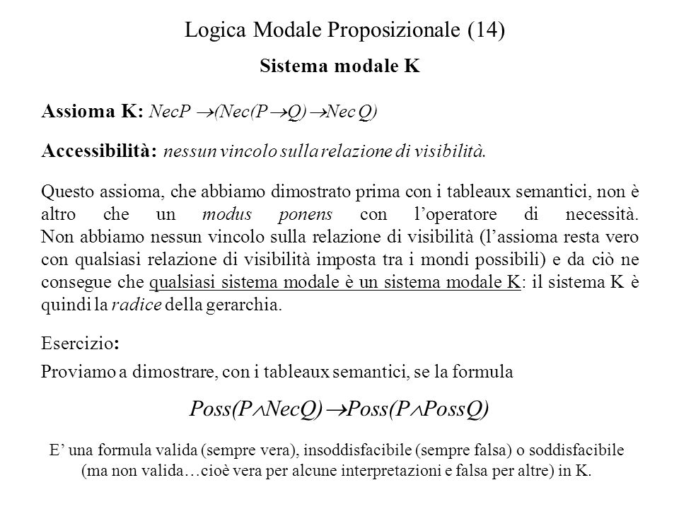 Logica Modale Proposizionale (14)