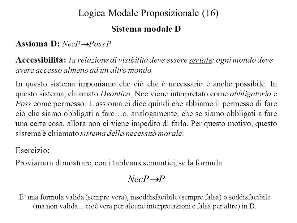 Logica Modale Proposizionale (16)