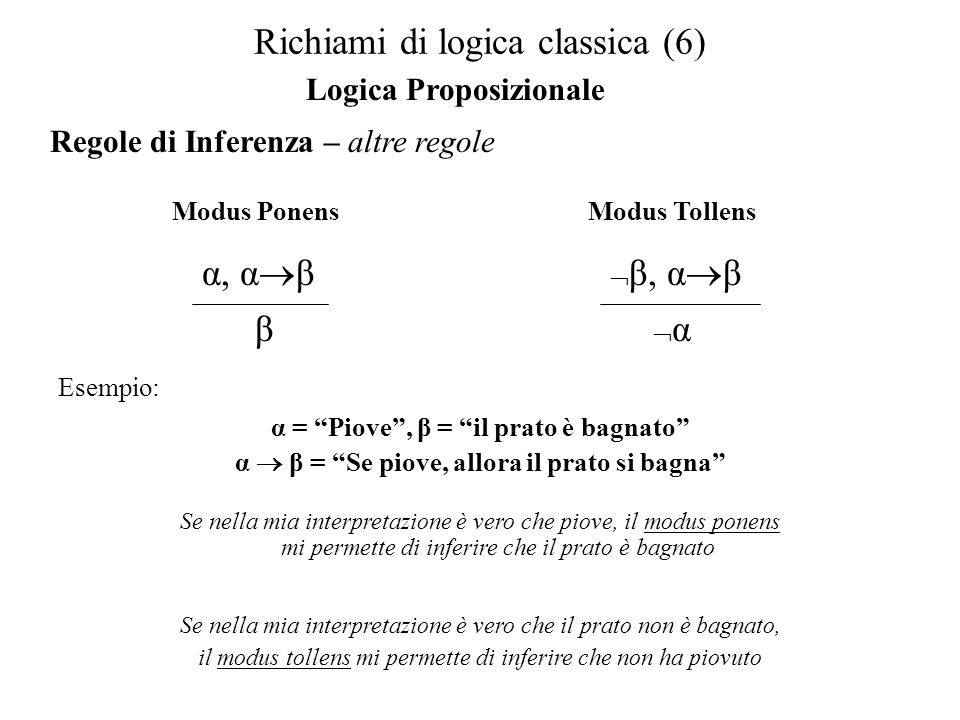 Richiami di logica classica (6)