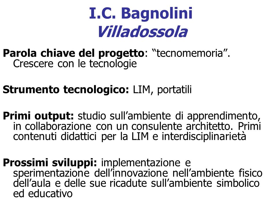 I.C. Bagnolini Villadossola