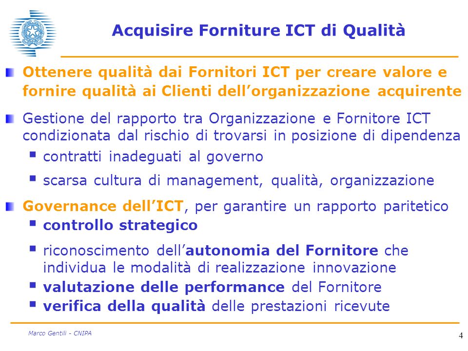 Acquisire Forniture ICT di Qualità