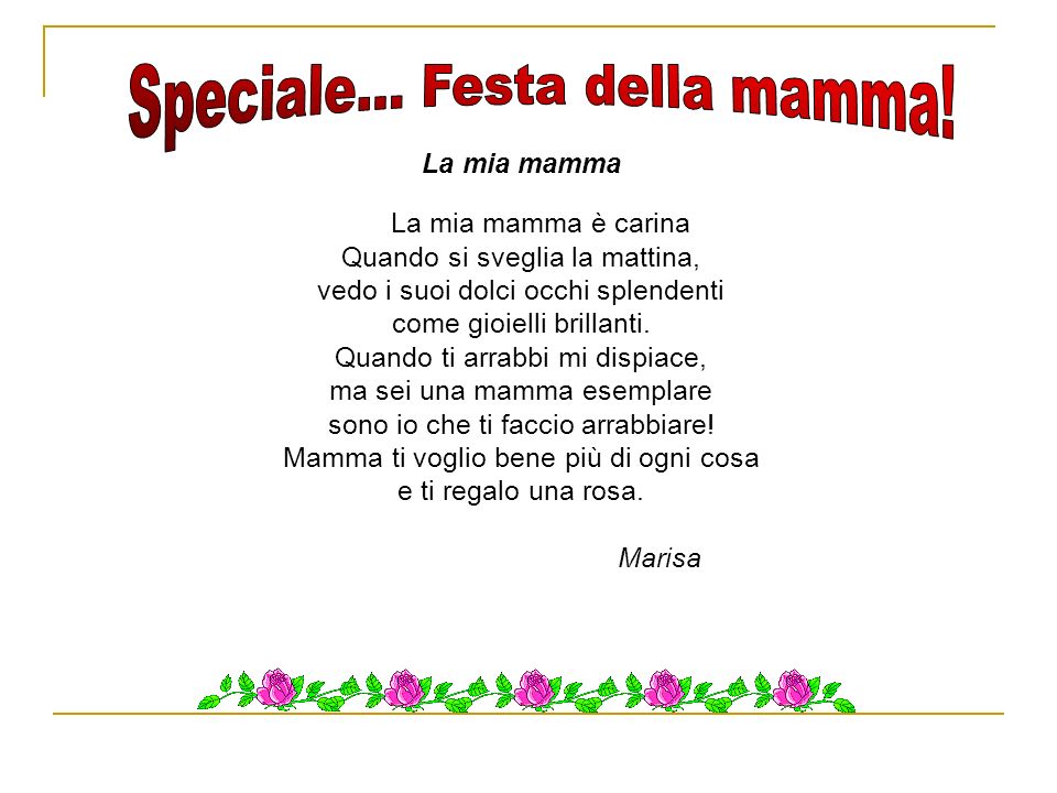 Speciale... Festa della mamma!