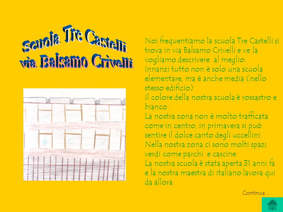 Scuola Tre Castelli via Balsamo Crivelli