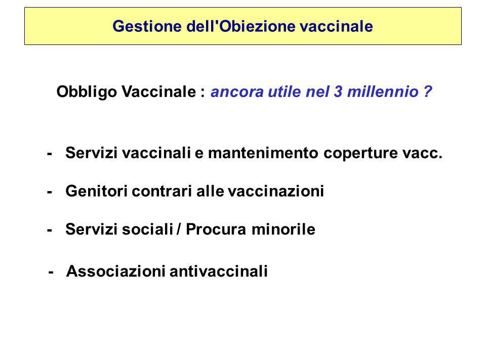Gestione dell Obiezione vaccinale