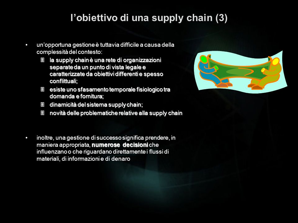 l’obiettivo di una supply chain (3)