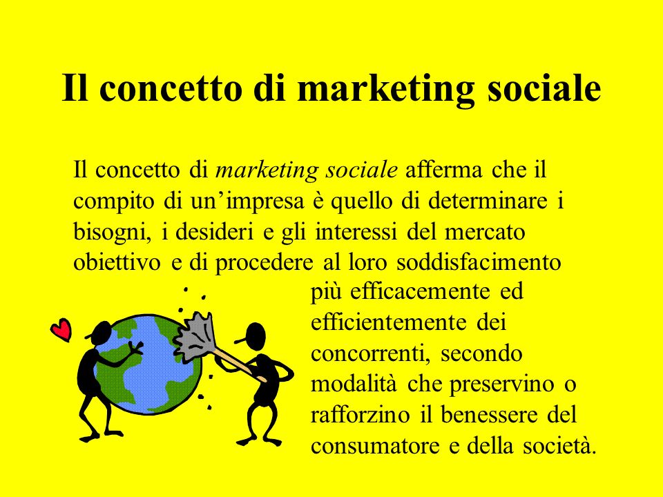 Il concetto di marketing sociale