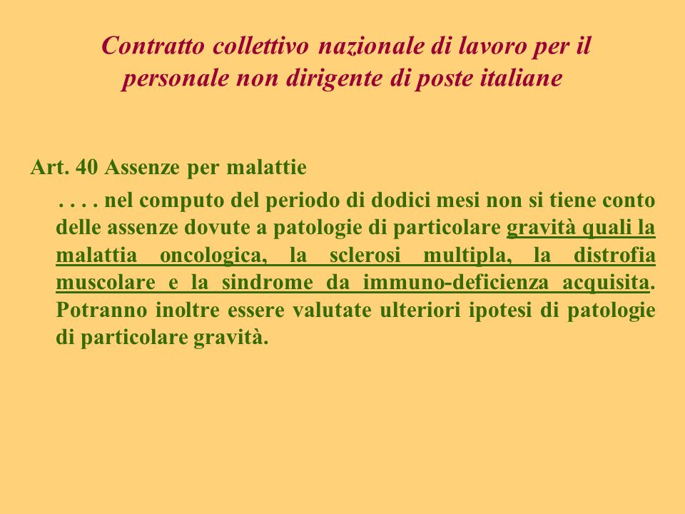 Contratto collettivo nazionale di lavoro per il personale non dirigente di poste italiane