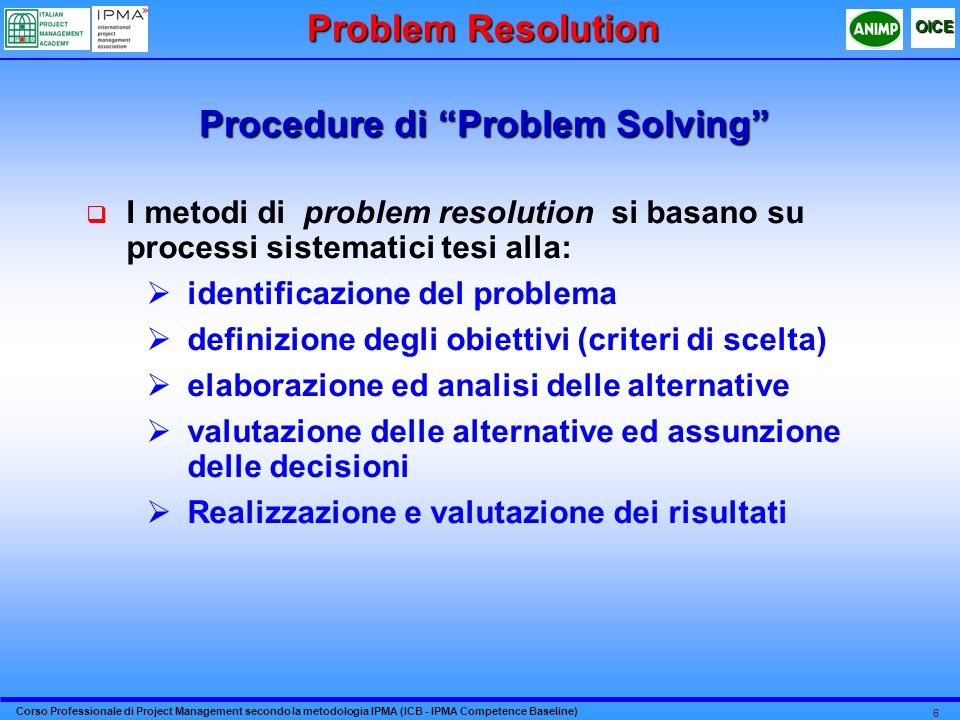 Procedure di Problem Solving
