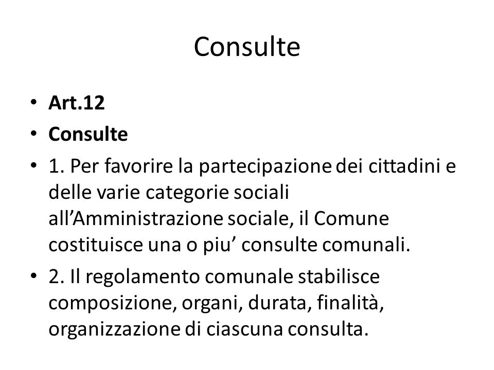 Consulte Art.12. Consulte