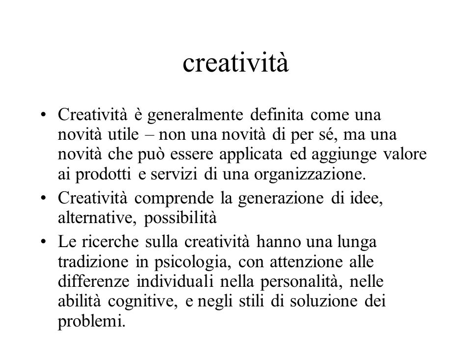 creatività