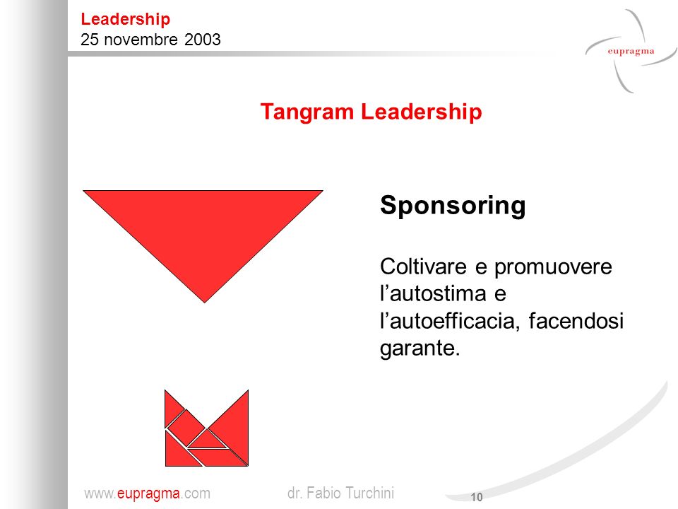 Sponsoring Tangram Leadership