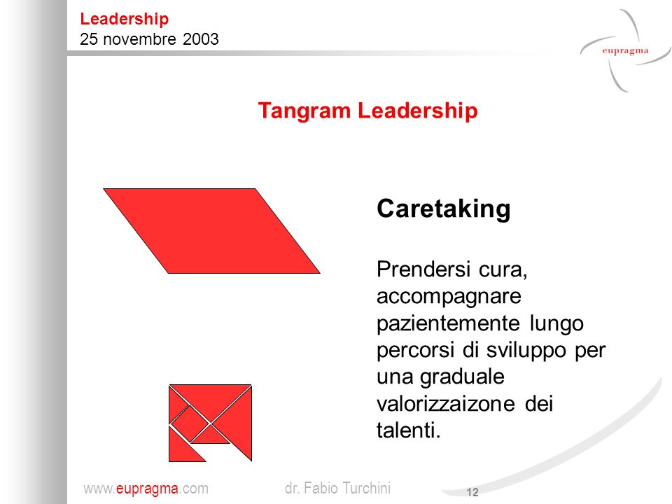 Caretaking Tangram Leadership