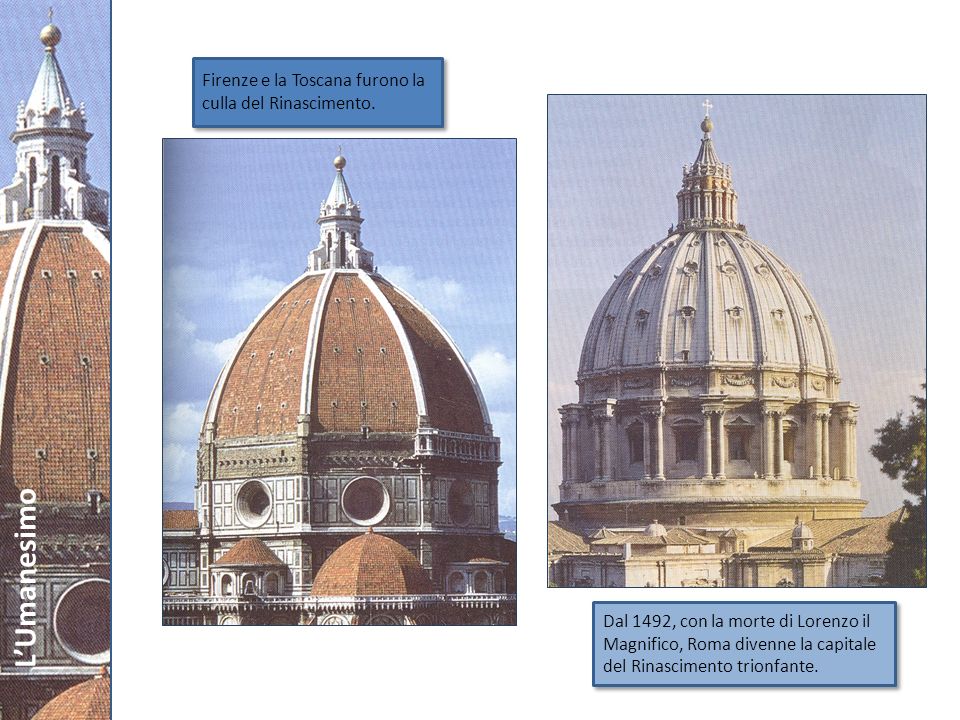 Firenze e la Toscana furono la culla del Rinascimento.