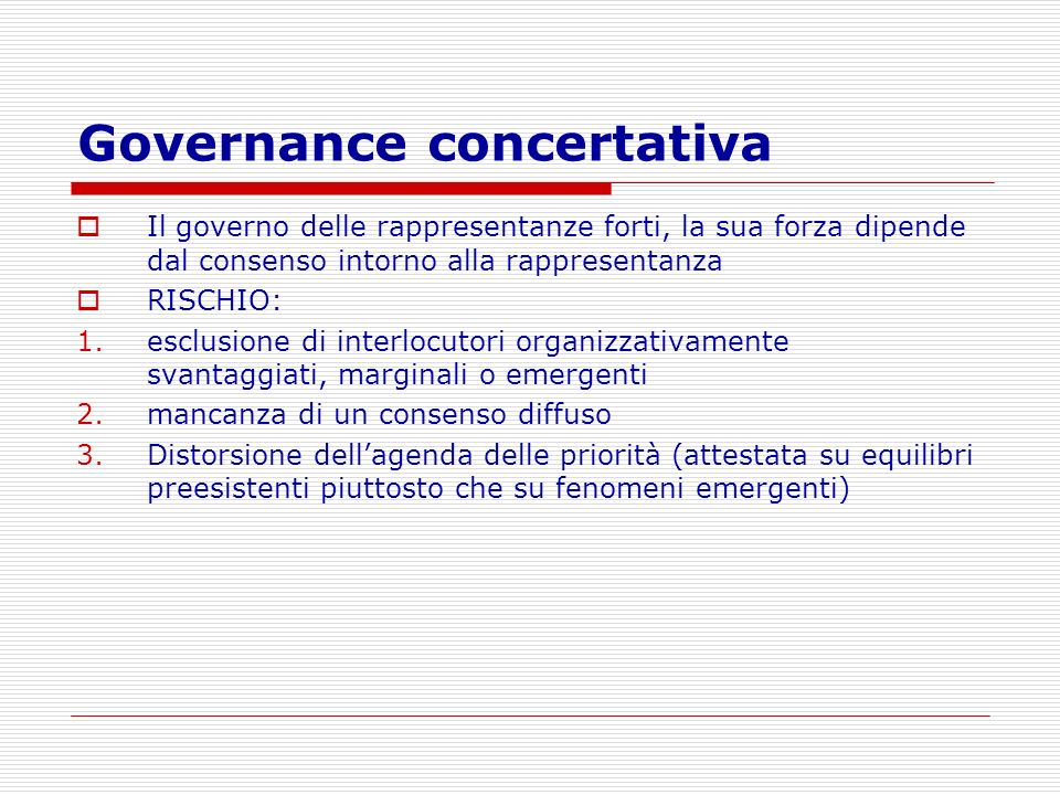 Governance concertativa