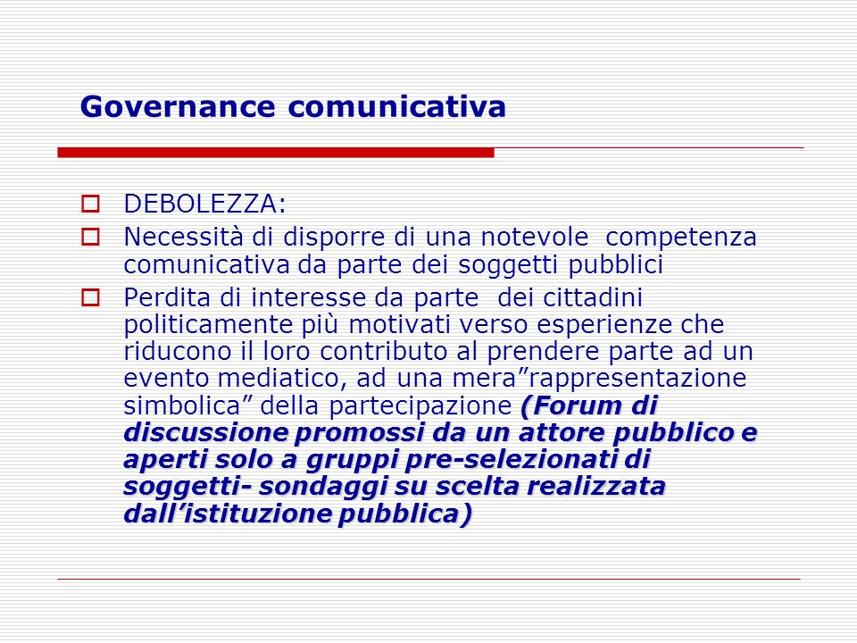 Governance comunicativa