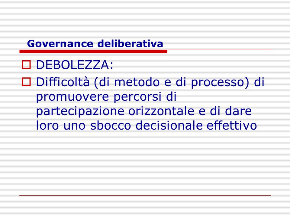 Governance deliberativa