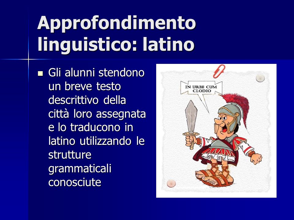 Approfondimento linguistico: latino