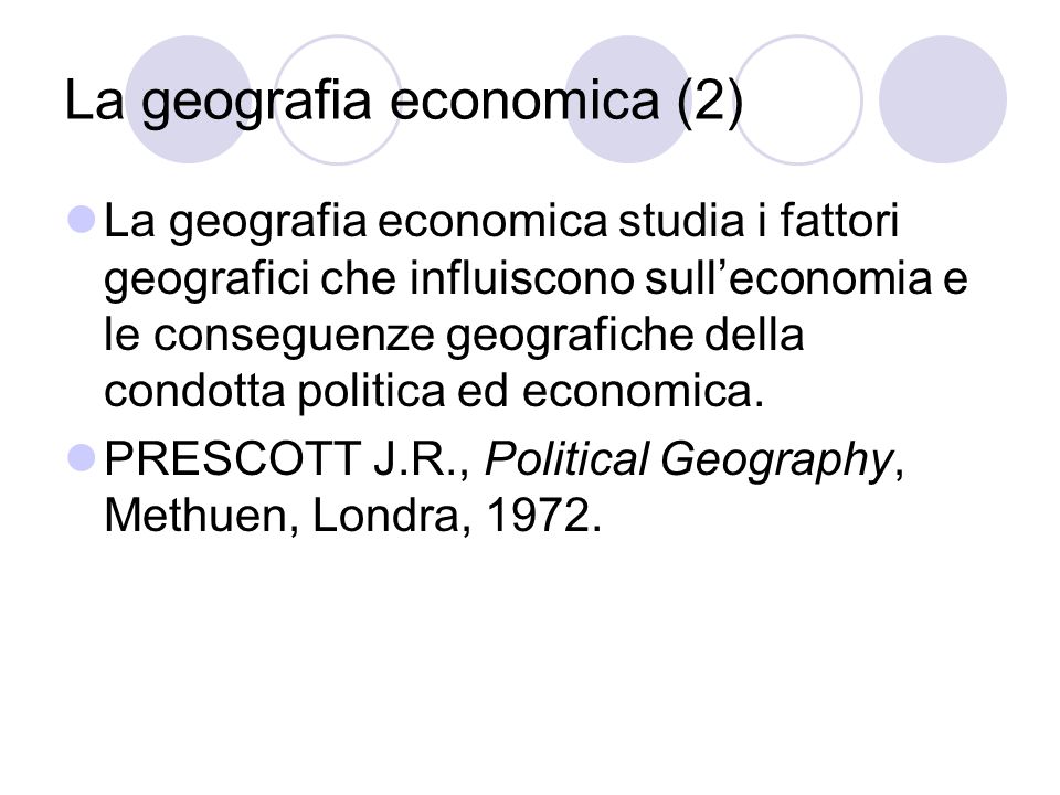 La geografia economica (2)