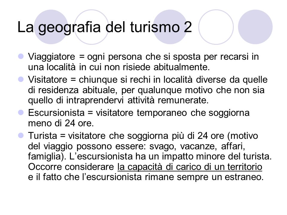 La geografia del turismo 2