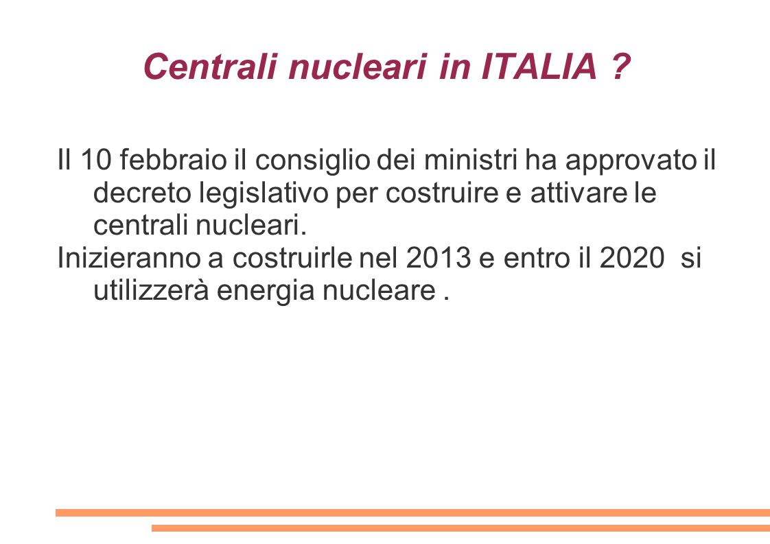 Centrali nucleari in ITALIA