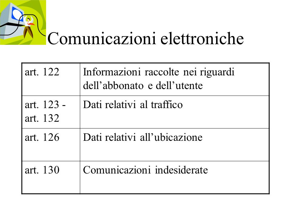 Comunicazioni elettroniche