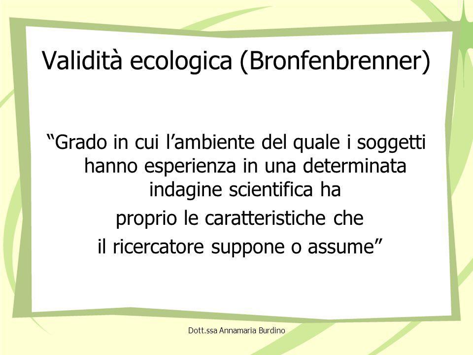 Validità ecologica (Bronfenbrenner)