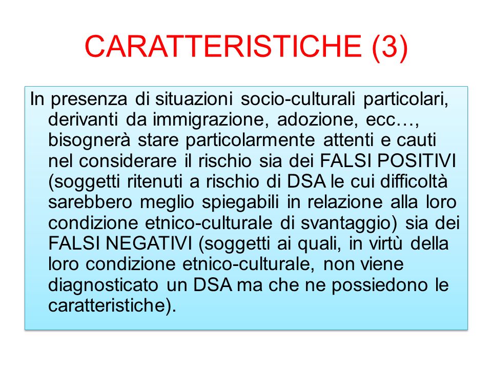 CARATTERISTICHE (3)