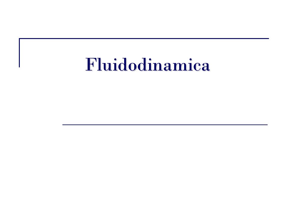 Fluidodinamica
