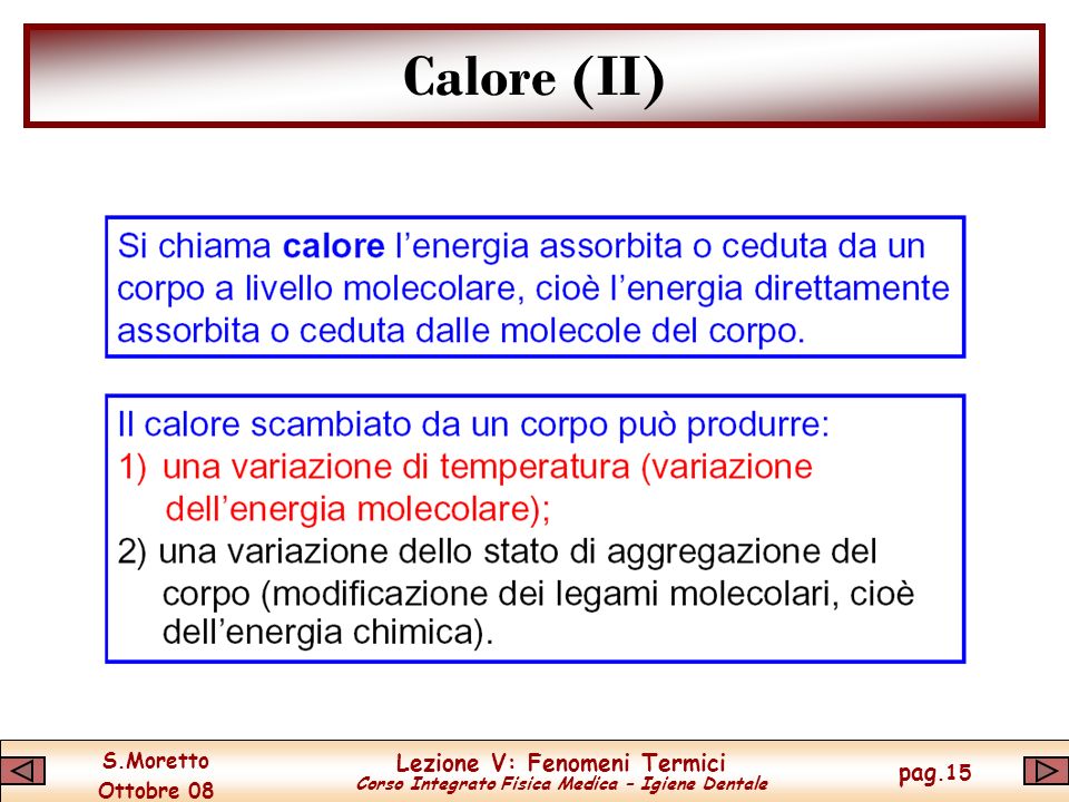 Calore (II)