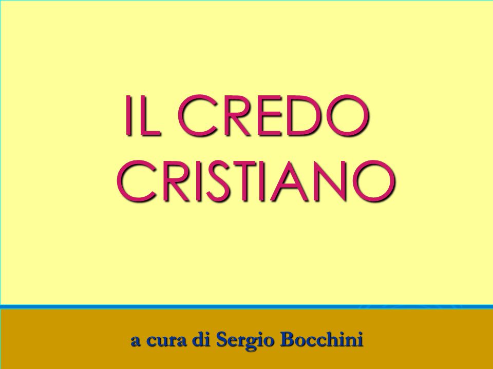a cura di Sergio Bocchini