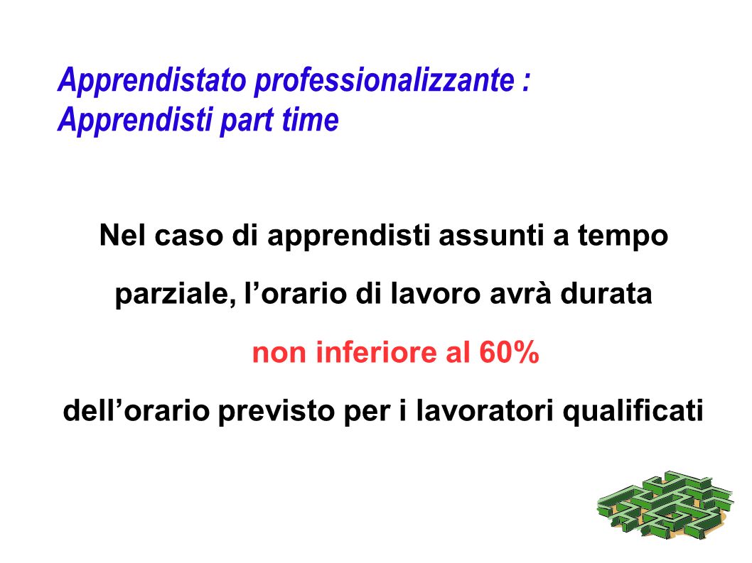 APPRENDISTATO Titolo. - Ppt Scaricare