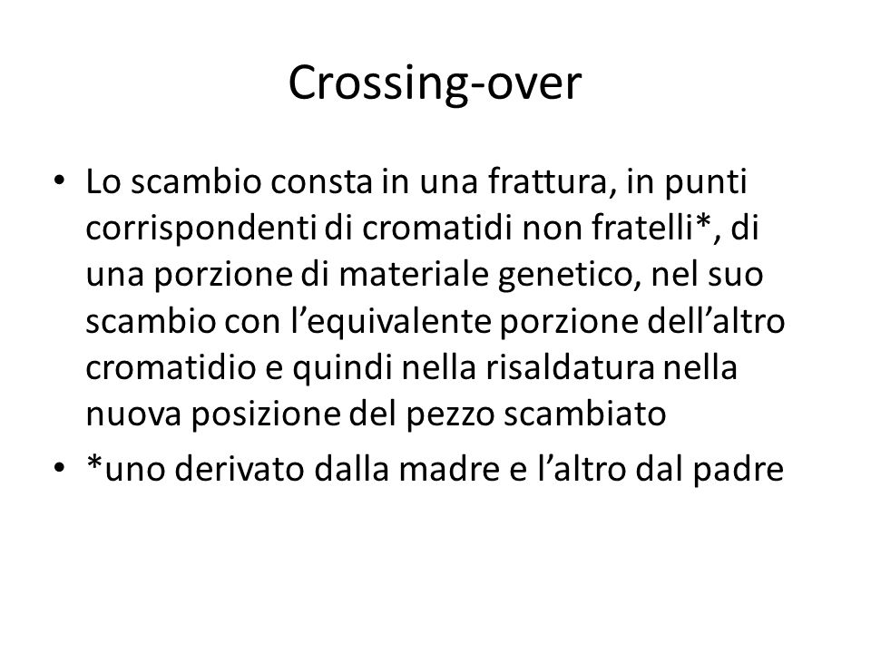 Crossing-over