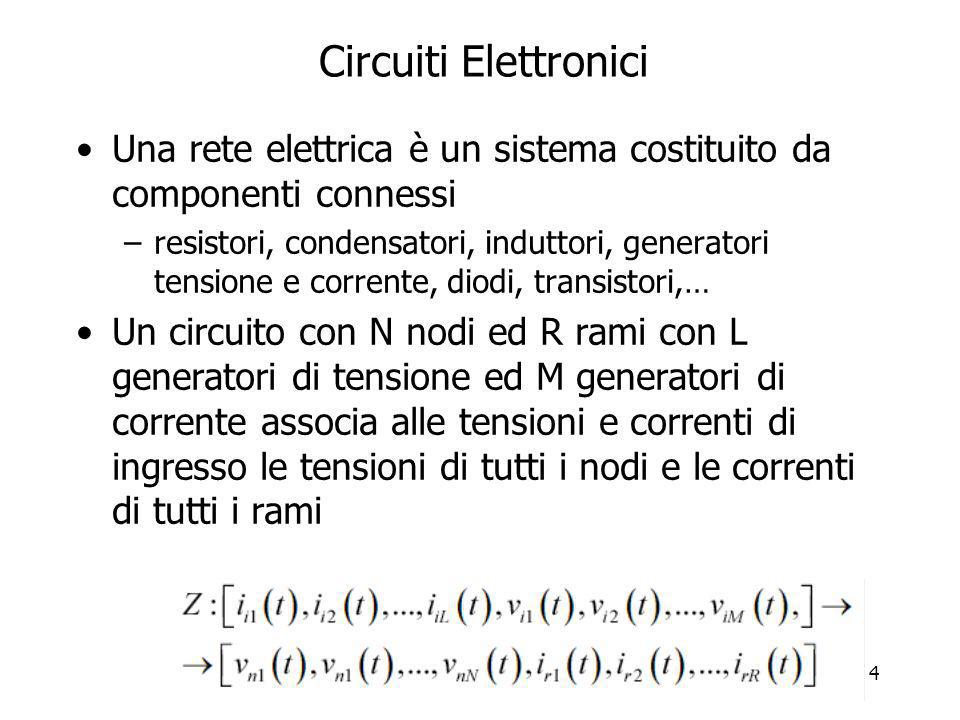 Circuiti Elettronici Una rete elettrica è un sistema costituito da componenti connessi.