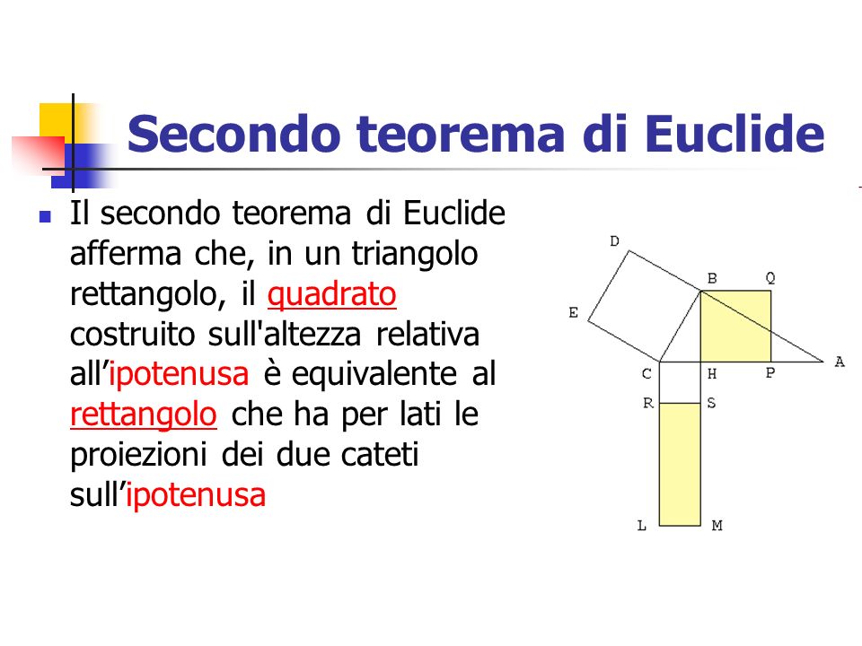 Secondo teorema di Euclide