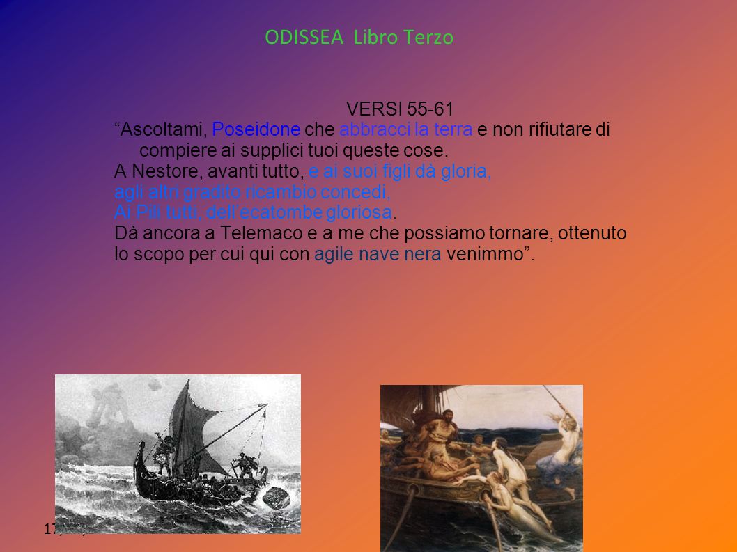ODISSEA Libro Terzo VERSI 55-61