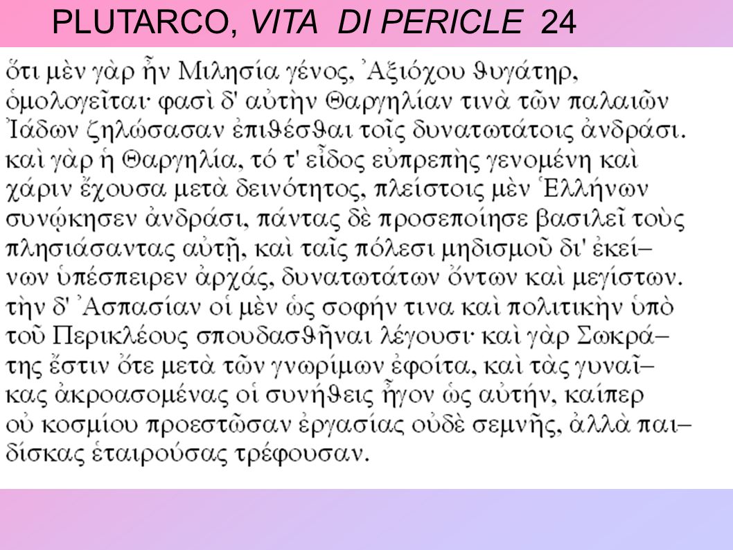 PLUTARCO, VITA DI PERICLE 24