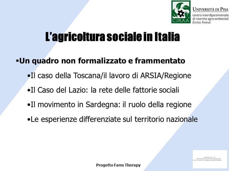 L’agricoltura sociale in Italia