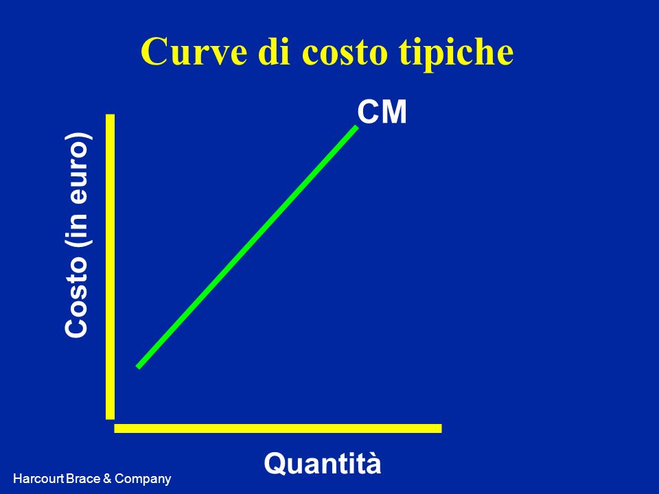 Curve di costo tipiche CM Costo (in euro) Quantità
