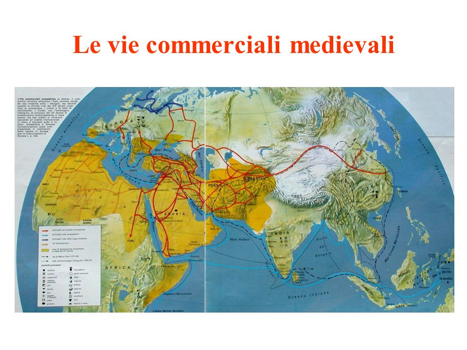 Le vie commerciali medievali