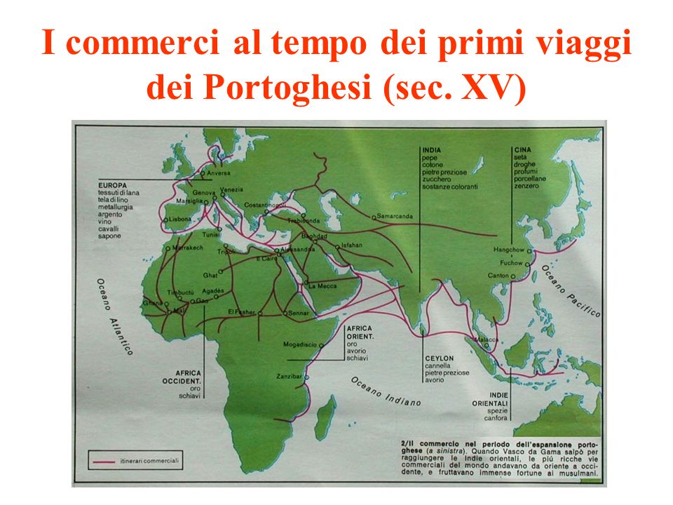 I commerci al tempo dei primi viaggi dei Portoghesi (sec. XV)