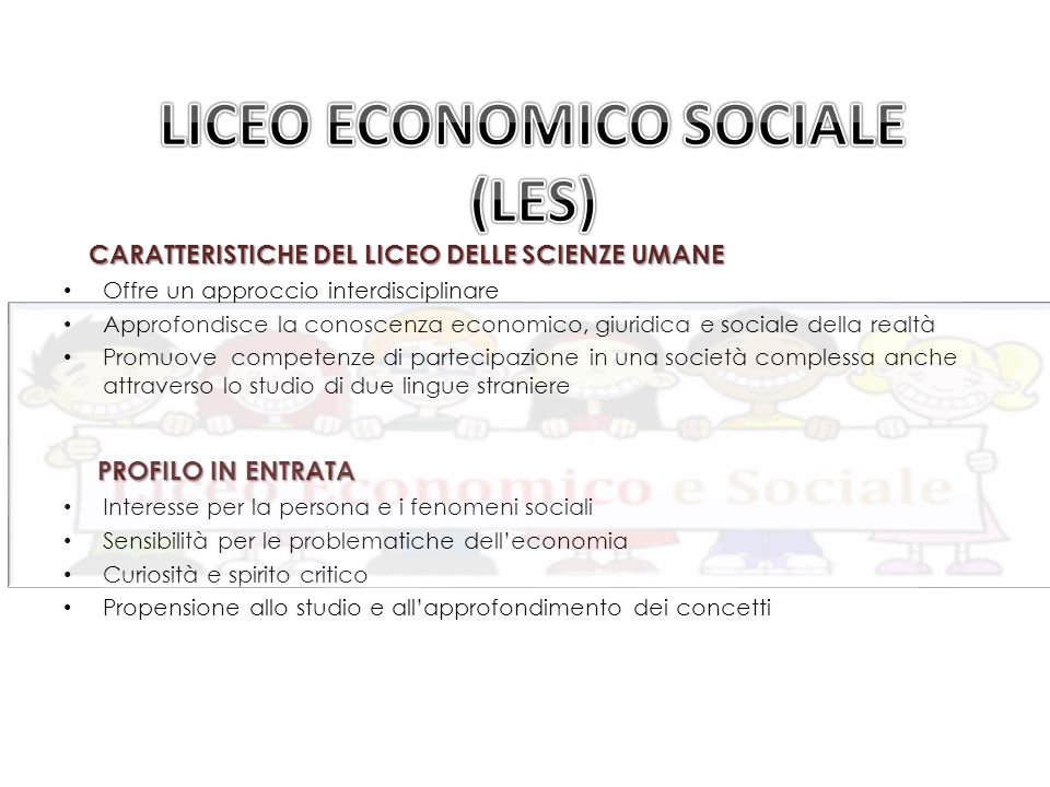 LICEO ECONOMICO SOCIALE